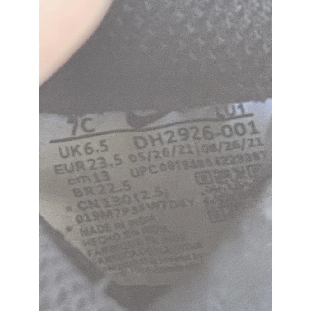 Nike Air Force 1 LE TD Triple Black Toddler Shoes Size 7C DH2926-001 EUC